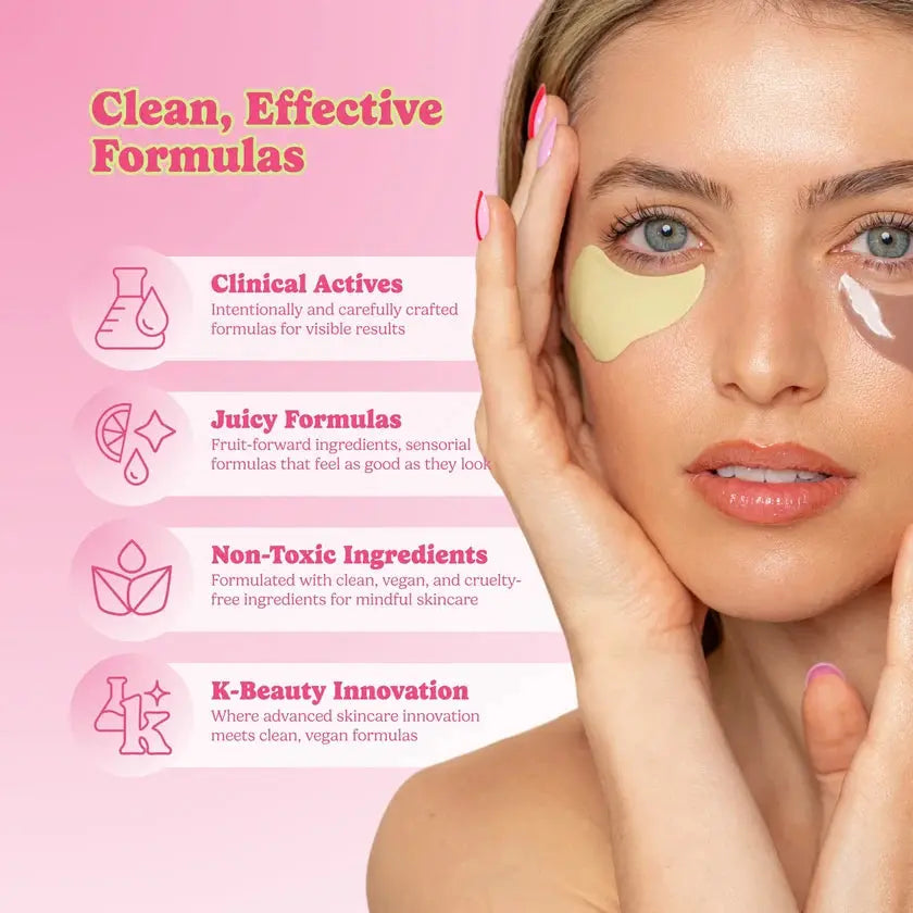 Strawberry Matcha Latte De-Puffing + Hydrating Eye Patches