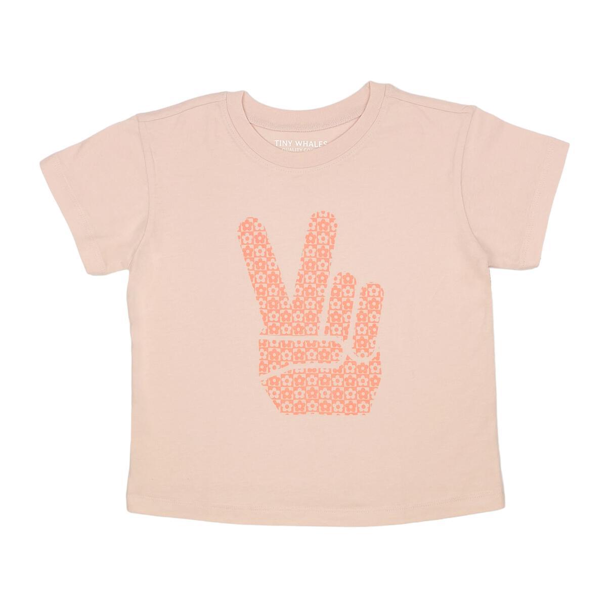 Peace Out Summer Kids Boxy Tee - Sprig Flower Co