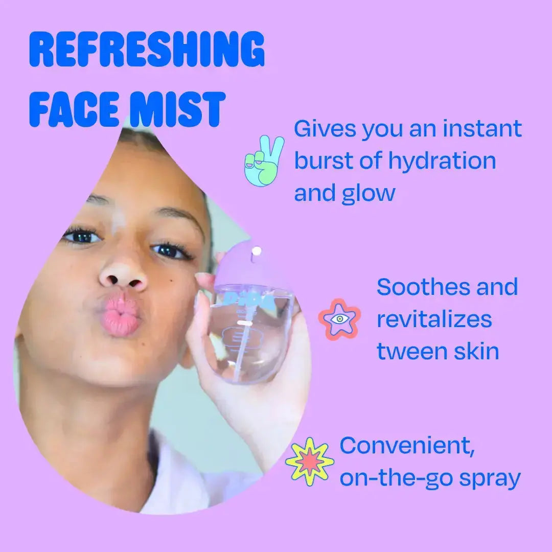 Pipa Skincare Glow Go Facial Mist spray bottle for refreshing skin care and hydration.