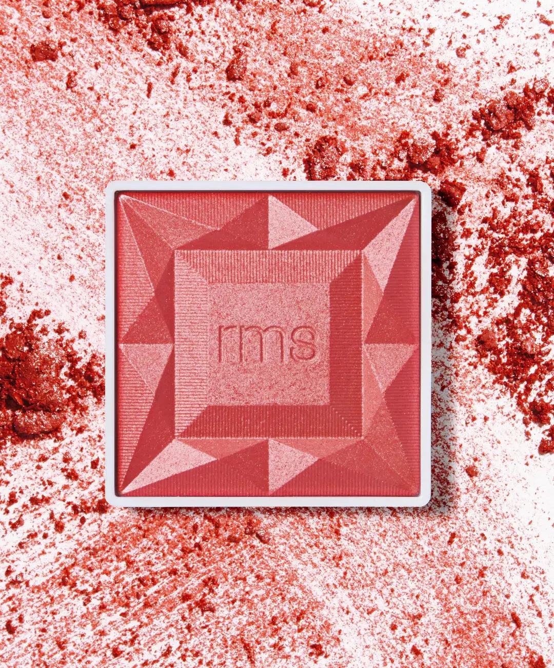 RMS Beauty ReDimension Hydra Blush in Sangria, a vibrant blush with a hydrating formula, displayed in a compact container.