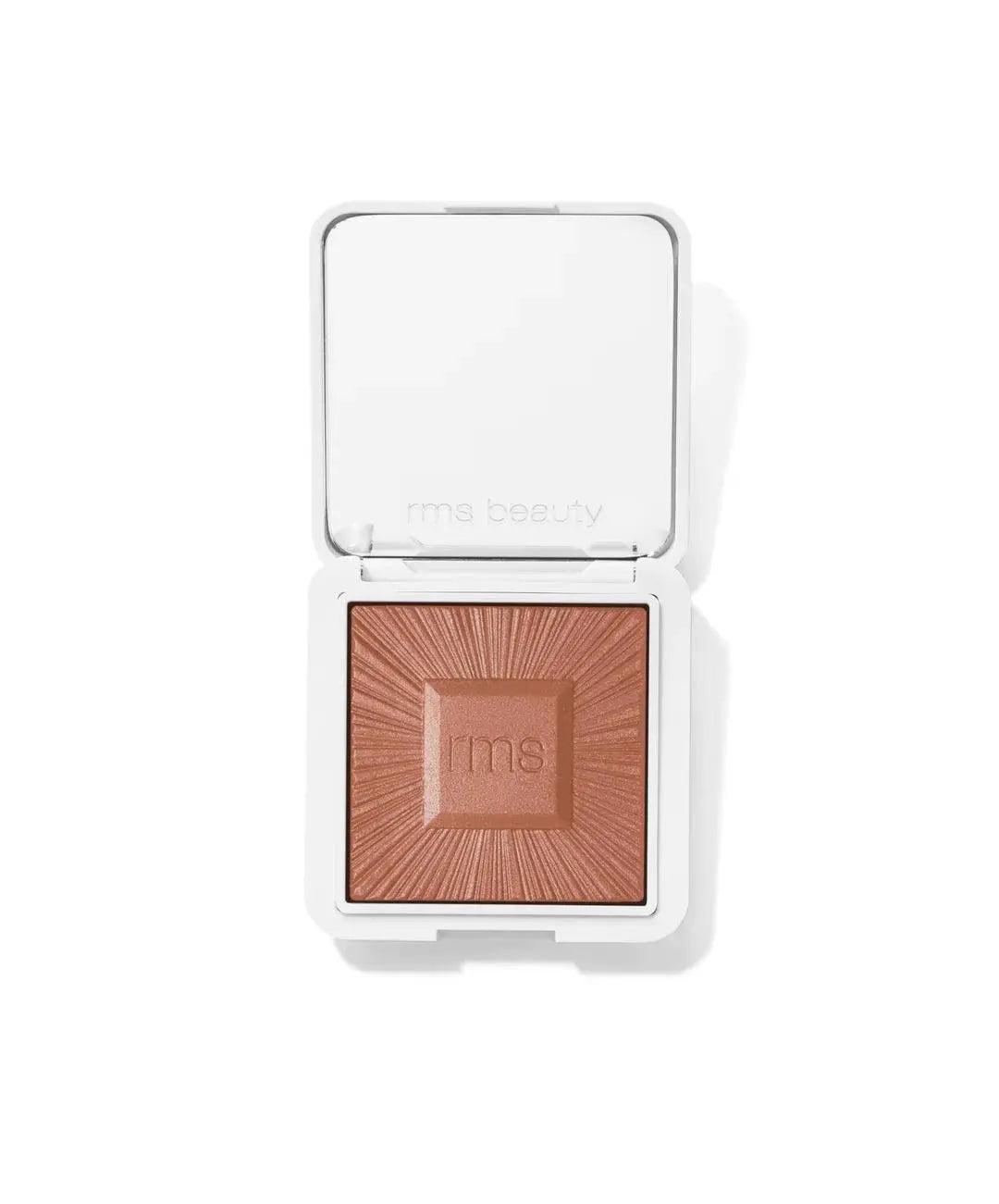 RMS Beauty ReDimension Hydra Bronzer in Beachwalk Betty, a cosmetic product displayed in a sleek compact with a warm bronzing shade.