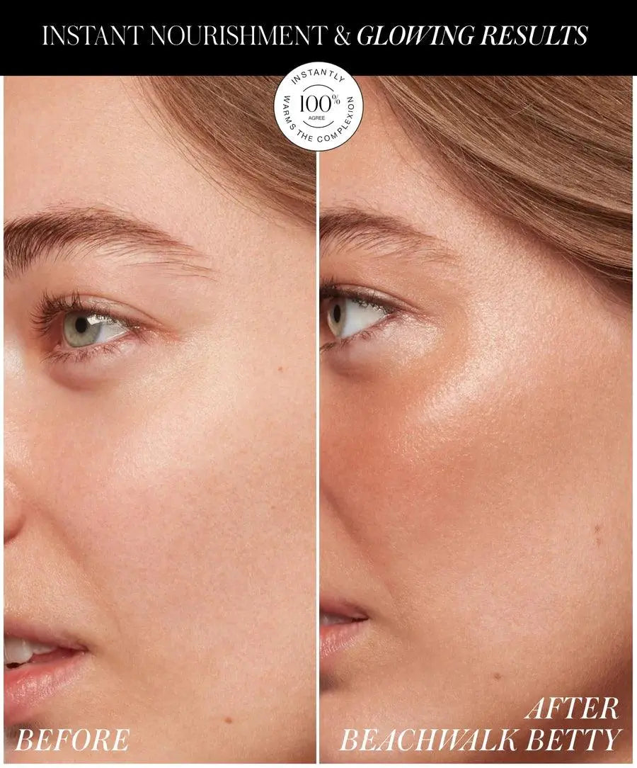 RMS Beauty ReDimension Hydra Bronzer in Beachwalk Betty, a natural-looking cosmetic bronzer with a smooth, radiant finish.