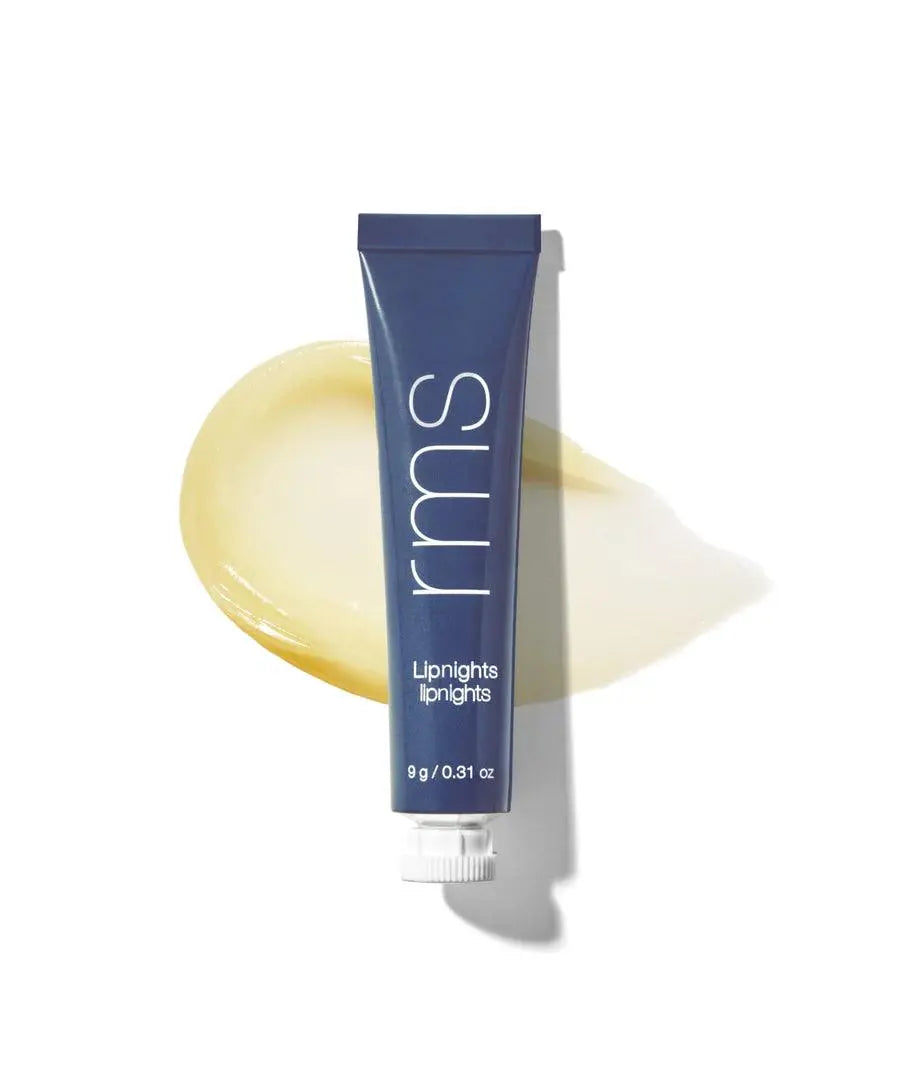RMS Beauty Lipnights Overnight Lip Mask in a sleek jar, designed to hydrate and nourish lips overnight.