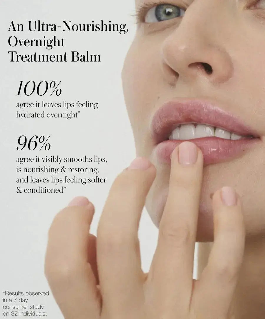 RMS Beauty Lipnights Overnight Lip Mask in a sleek jar, designed to nourish and hydrate lips overnight.