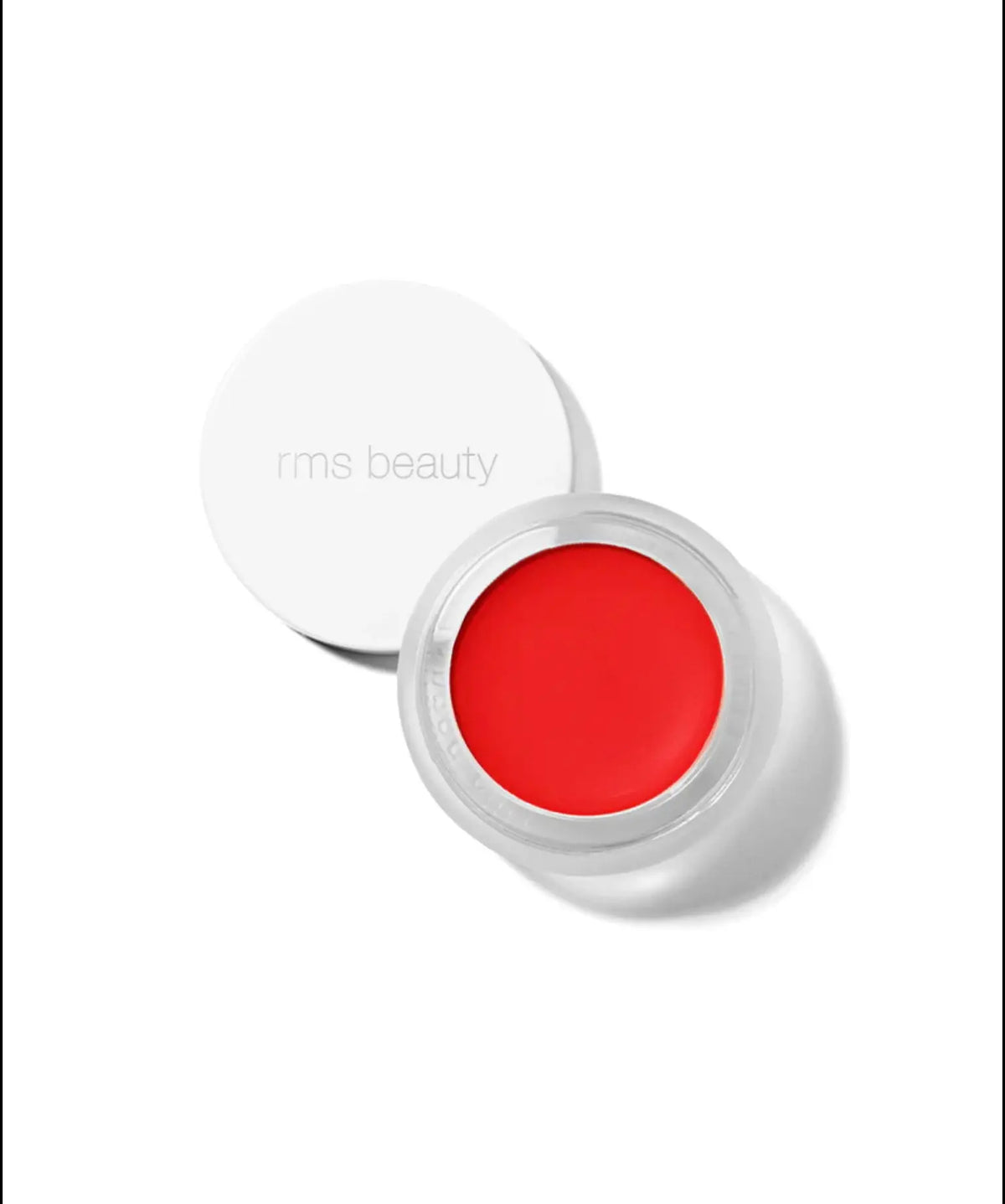 RMS Beauty Lip to Cheek cosmetics product in a sleek container, featuring a soft, natural lip and cheek tint with a smooth finish.