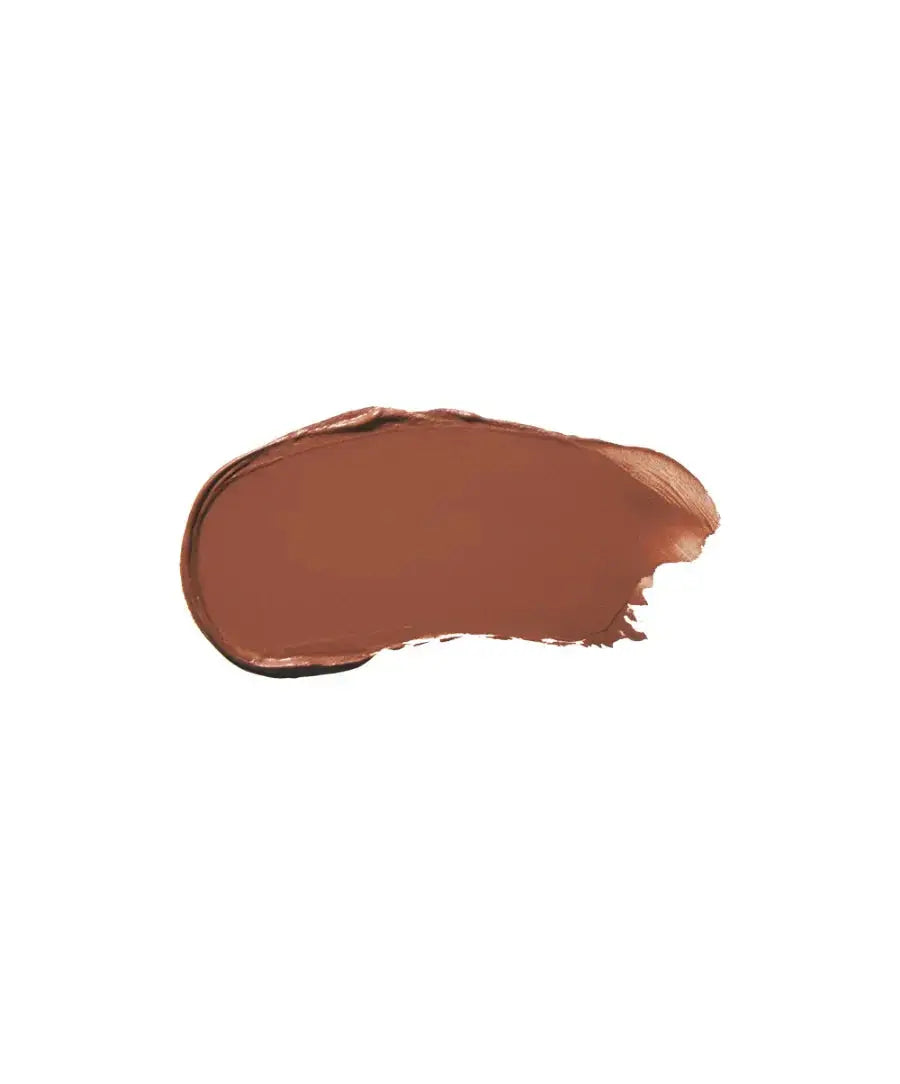 RMS Beauty Cashmere Matte EyeLights in Canyon Clay, a soft, warm-toned eyeshadow with a matte finish, shown in a close-up.
