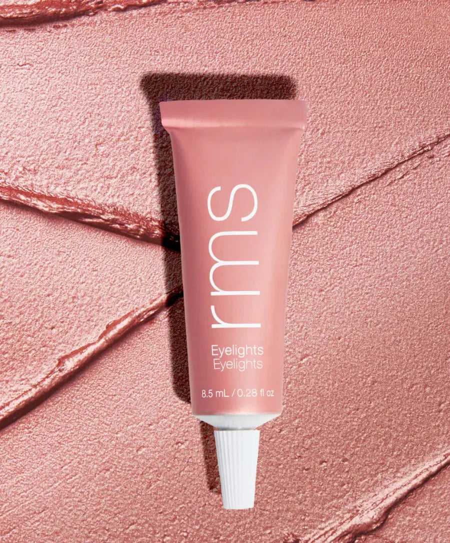 RMS Beauty Eyelights Cream Eyeshadow in Flare, a smooth, shimmering eye shadow in a natural, radiant color.