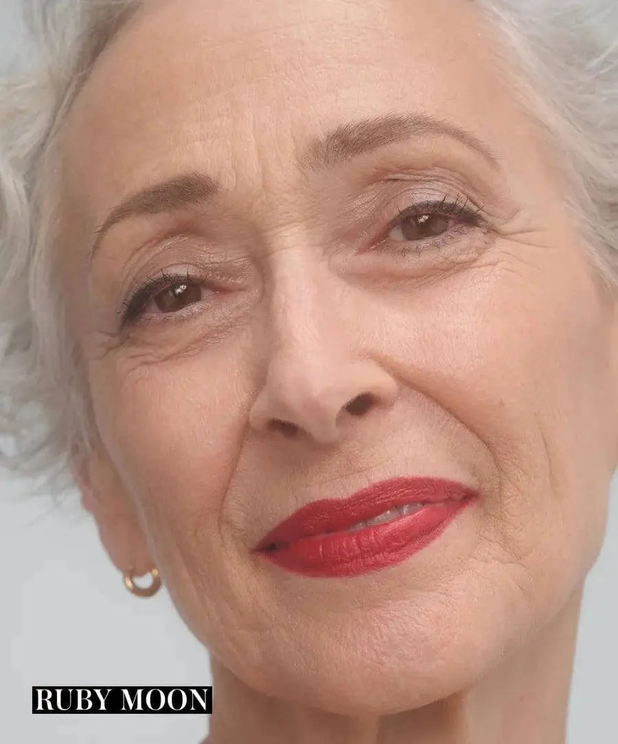 RMS Beauty Legendary Serum Lipstick in Monica, creamy lipstick with a smooth finish, displayed in a sleek tube.