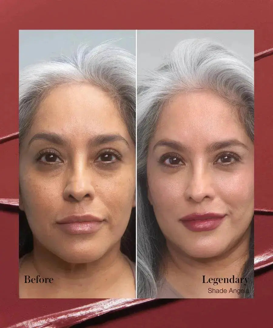 RMS Beauty Legendary Serum Lipstick in Monica, creamy lipstick with a smooth finish, displayed in sleek tube.