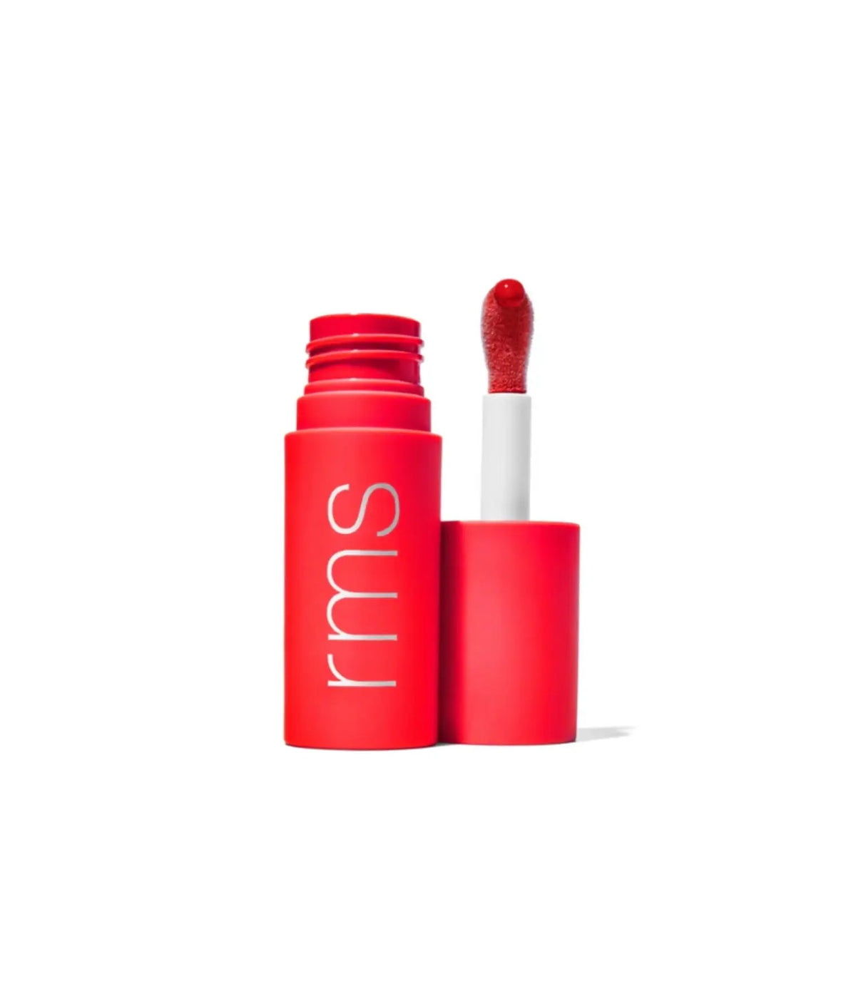RMS Beauty Legendary Lip Oil in a clear tube with a doe-foot applicator, showcasing shiny, hydrating lip gloss.