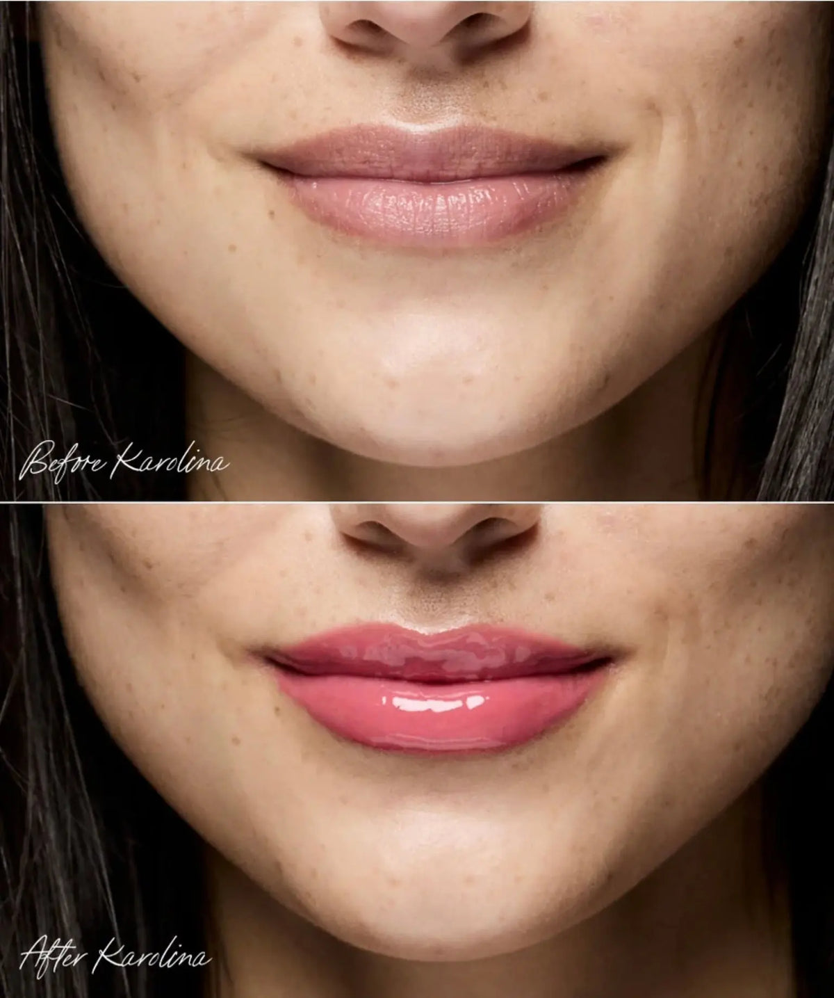 RMS Beauty Legendary Lip Oil in a clear glass tube with a soft applicator, showcasing a glossy, nourishing lip treatment.