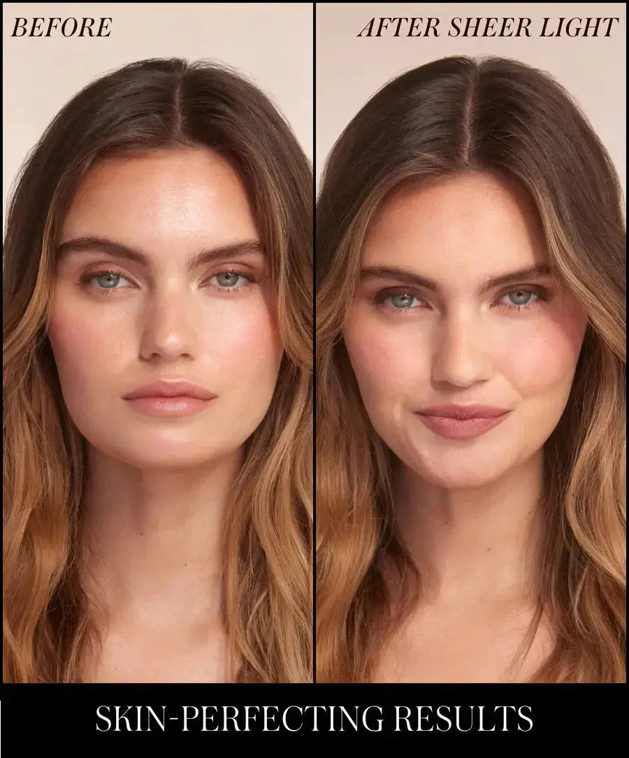 RMS Beauty Hydra Setting Powder in Sheer Light, lightweight translucent face powder for a matte, velvety finish.