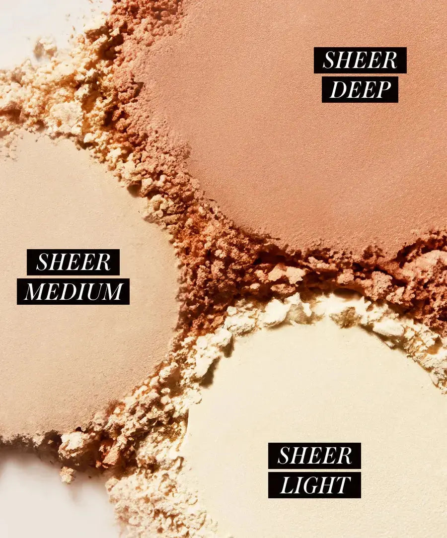 RMS Beauty Hydra Setting Powder in Sheer Light, translucent loose face powder for a natural, matte finish.