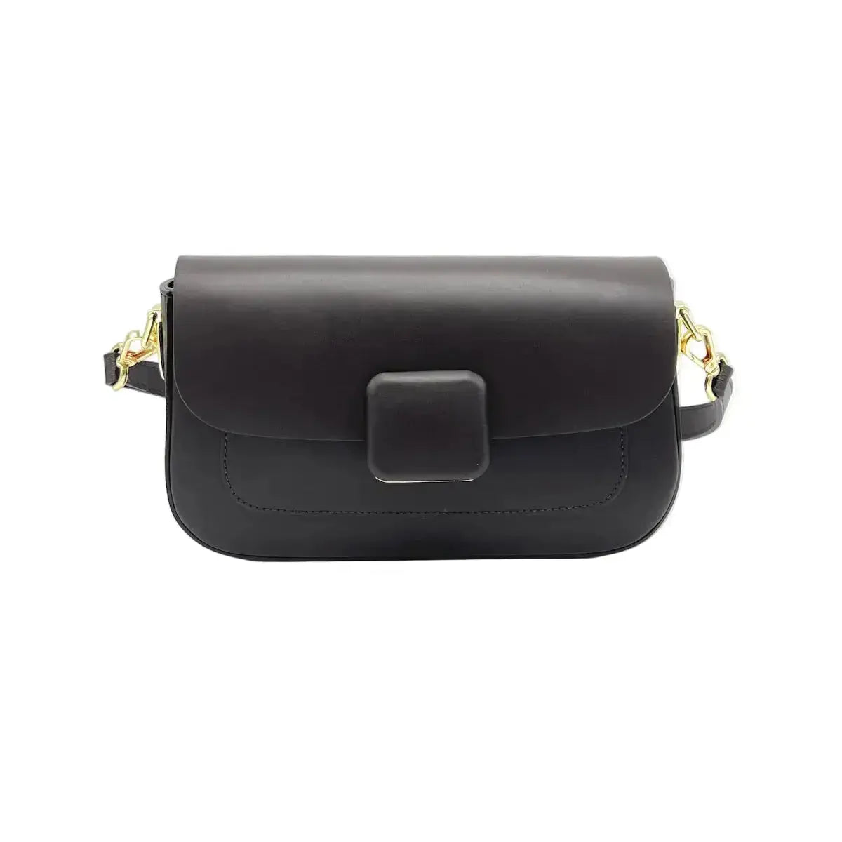 Suie Valentini Verona leather crossbody purse in cognac brown