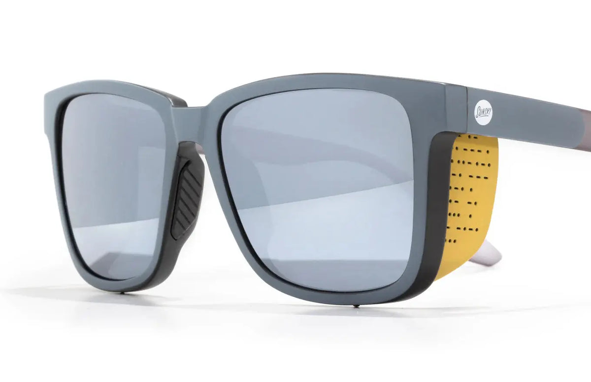 Sunski Corridor sunglasses with black frames and tinted lenses, stylish eyewear for sun protection and outdoor activities.