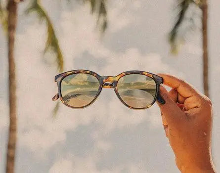Sunski Makani tortoise gold sunglasses with round frames and tinted lenses, stylish and lightweight for casual wear.