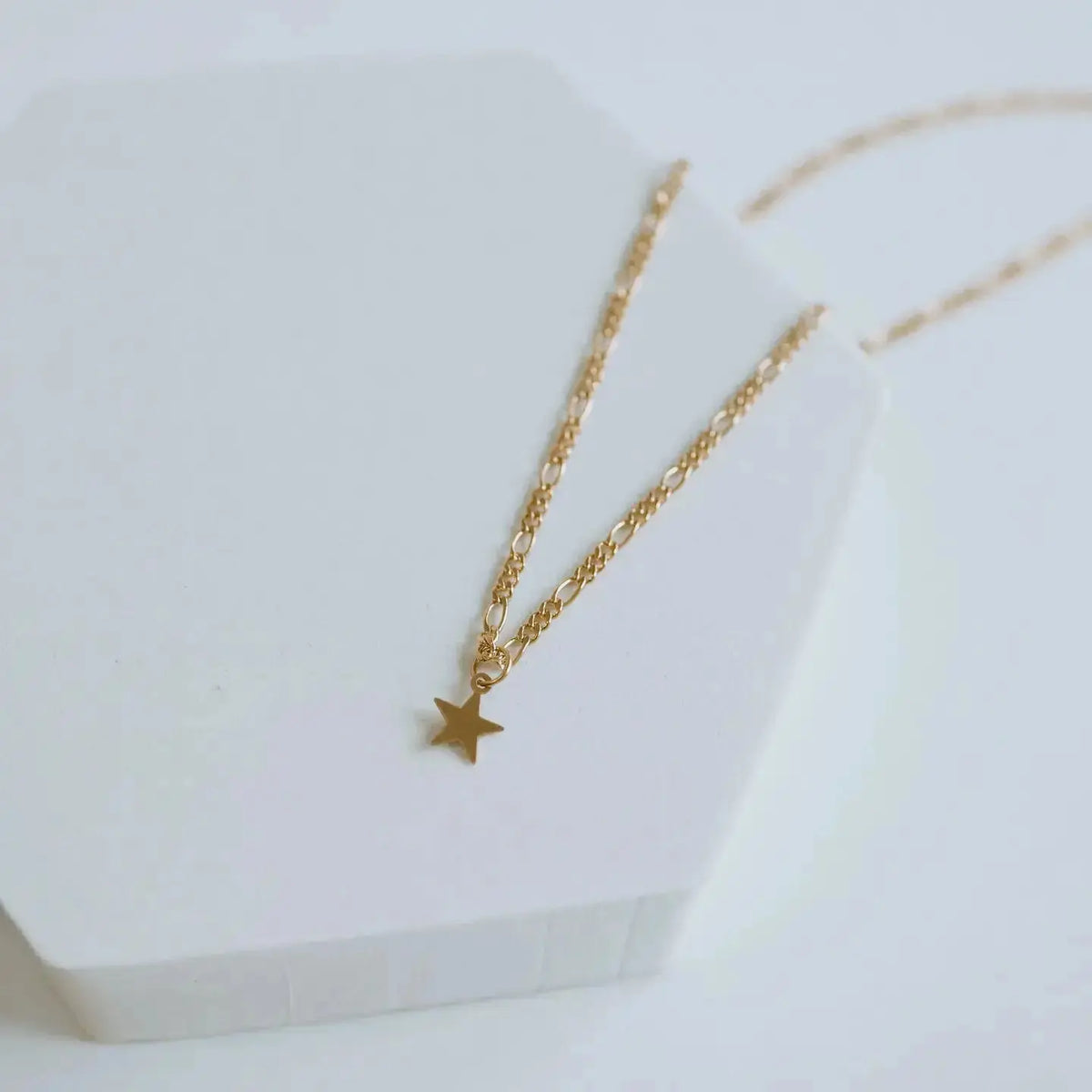 Sydney Rose Co. dainty star necklace jewelry with delicate star pendant on a fine chain