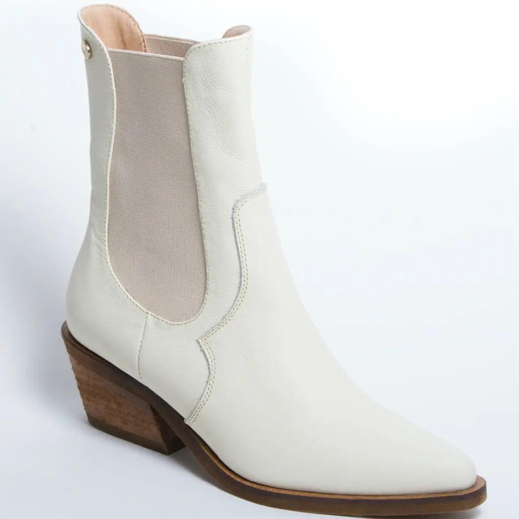 Dallas Western Chelsea Boot - Ivory - Sprig Flower Co