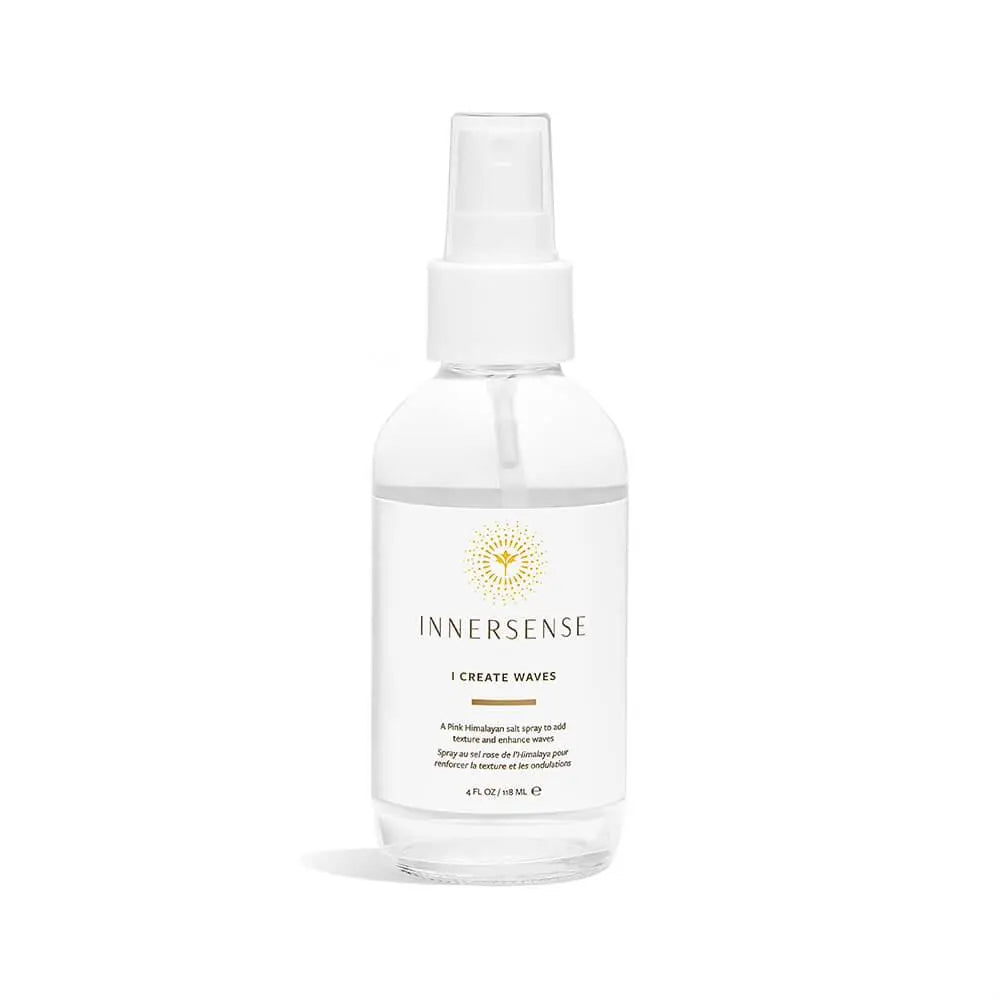 Innersense Organic Beauty I Create Waves text-based hair styling product logo on a white background