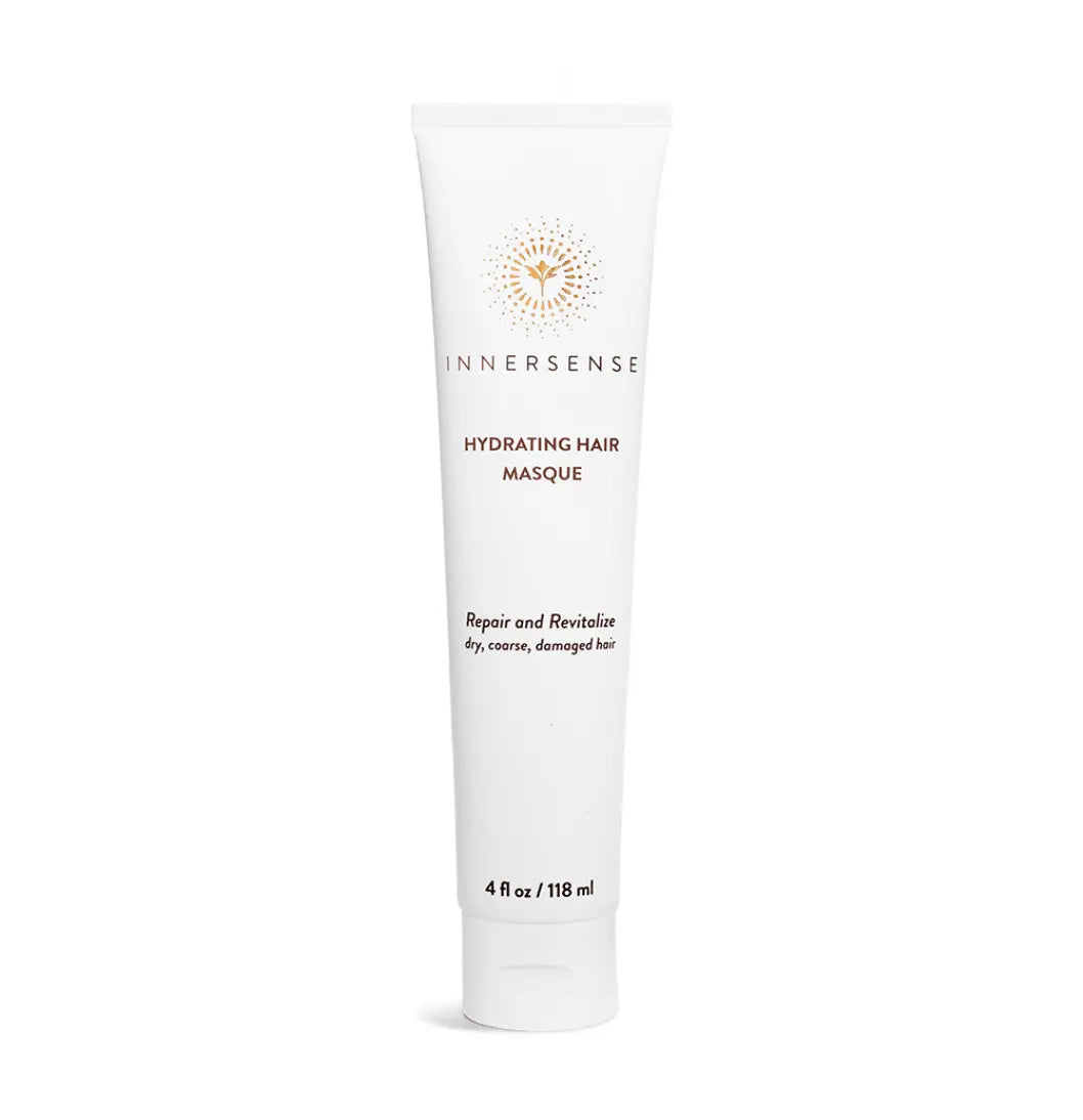 Innersense Organic Beauty Hydrating Hair Mask in a 6 oz jar, nourishing haircare treatment for hydration and softness