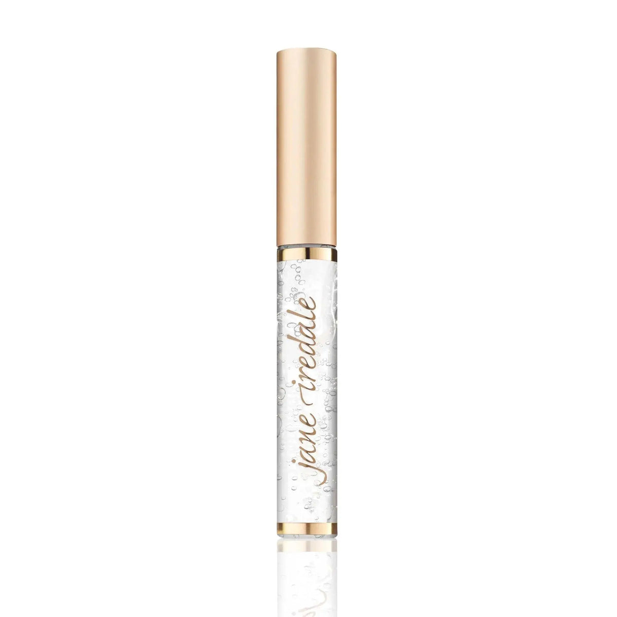 Jane Iredale PureBrow® brow gel in ash blonde color, showing the gel tube and applicator for natural, defined eyebrows.
