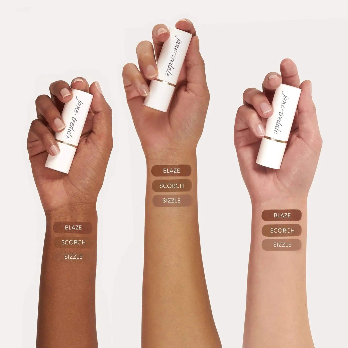 Jane Iredale Glow Time® Bronzer Stick showing a sleek, portable bronzer stick with warm, sun-kissed tones for radiant skin.