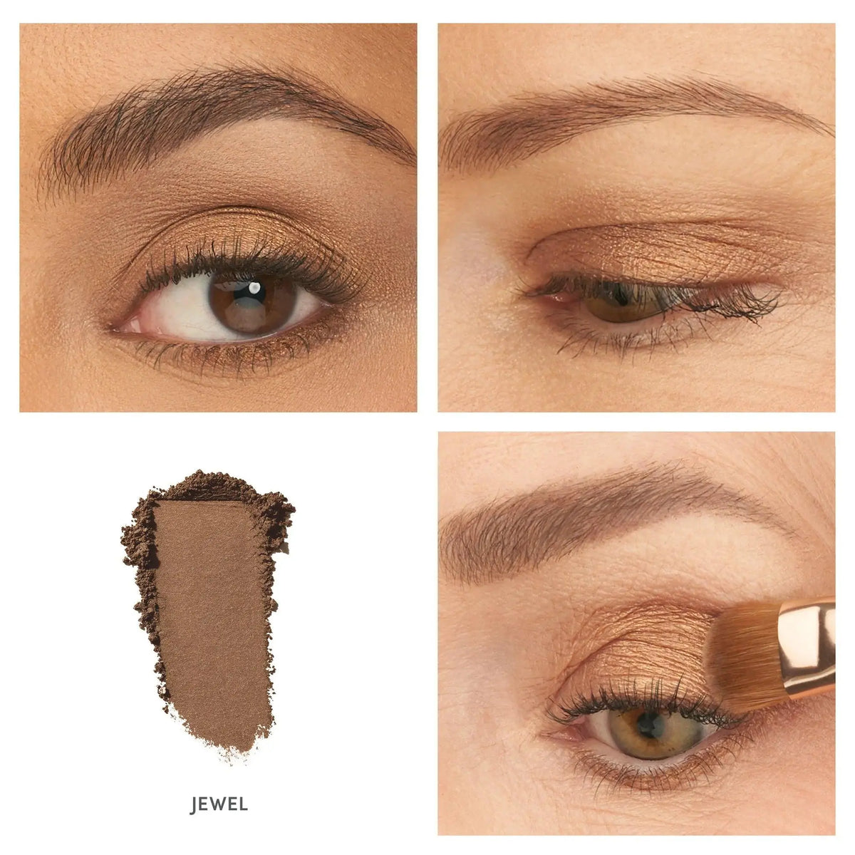 Jane Iredale PurePressed® Eye Shadow Single in Allure with smooth, pressed powder eye shadow in a compact container.