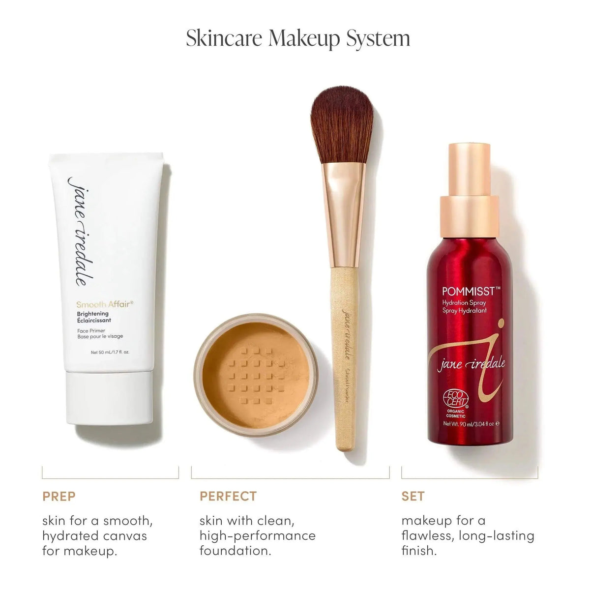 Jane Iredale Amazing Base® Loose Mineral Powder SPF 20/15 foundation in amber, showing the fine, loose mineral pigment in a jar.