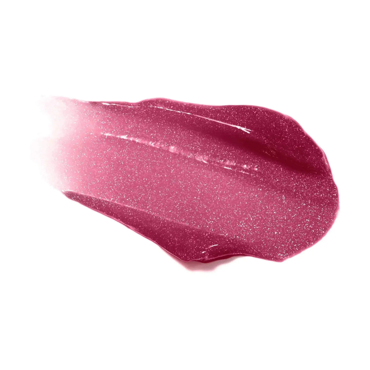 Jane Iredale Hydropure Hyaluronic Lip Gloss showing a sheer, shiny lip balm tube with a clear gloss finish and brand label visible.