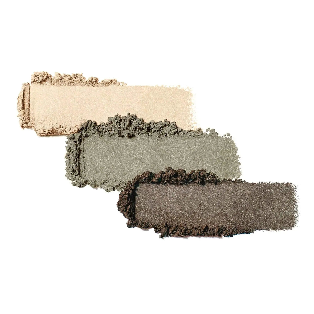 Jane Iredale PurePressed Eye Shadow Triple in brown sugar with three complementary eyeshadow shades in a compact makeup palette.
