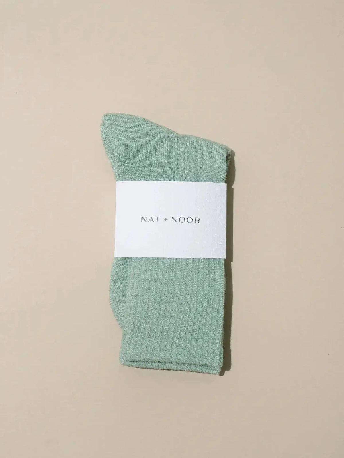 Nat + Noor ankle socks in bone color, featuring a soft fabric and comfortable fit, perfect for casual wear.