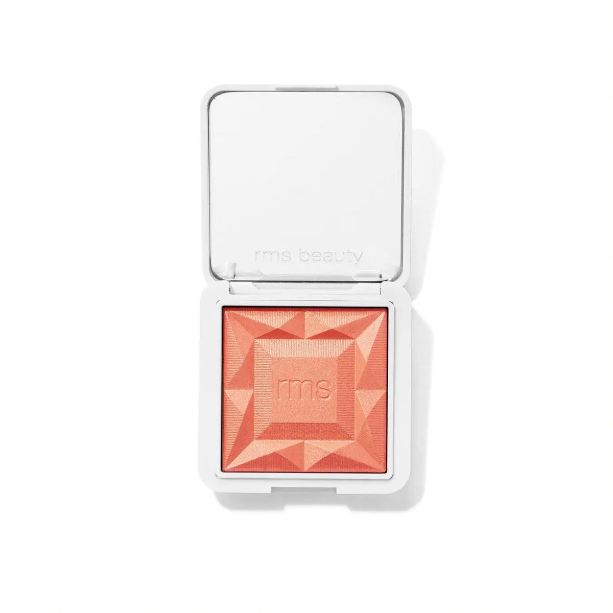 RMS Beauty ReDimension Hydra Blush in Sangria, a vibrant liquid blush with hydrating formula, displayed in a sleek compact.