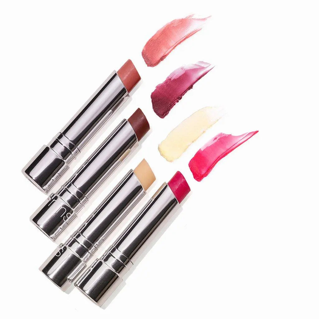 RMS Beauty Tinted Daily Lip Balm in Crimson Lane, natural cosmetic lip balm with subtle color and moisturizing texture.