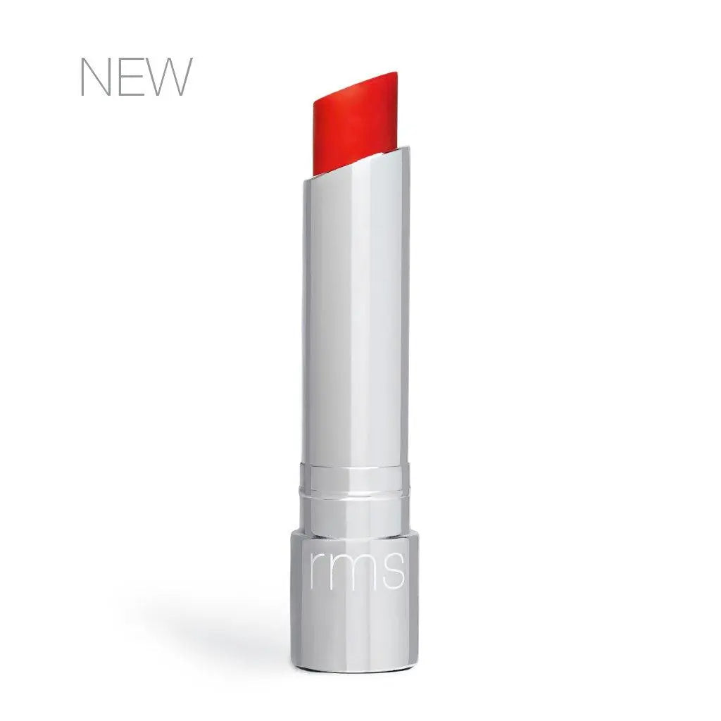 RMS Beauty Tinted Daily Lip Balm in Crimson Lane, moisturizing cosmetic lip balm with a subtle tint and smooth finish.