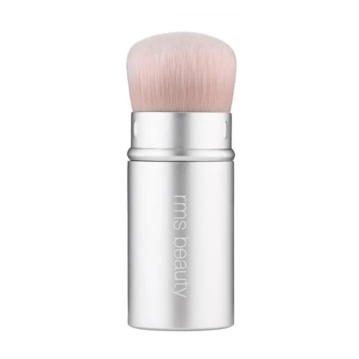 RMS Beauty makeup brushes set featuring a kabuki polisher and various cosmetic brushes for flawless application
