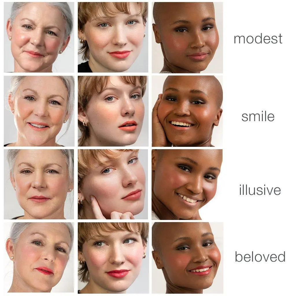 RMS Beauty Lip to Cheek cosmetics in a sleek container, showcasing a versatile lip and cheek tint in natural tones.