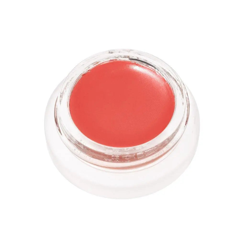 RMS Beauty Lip to Cheek cosmetics in a compact with a natural, blendable pinkish-orange shade for lips and cheeks.