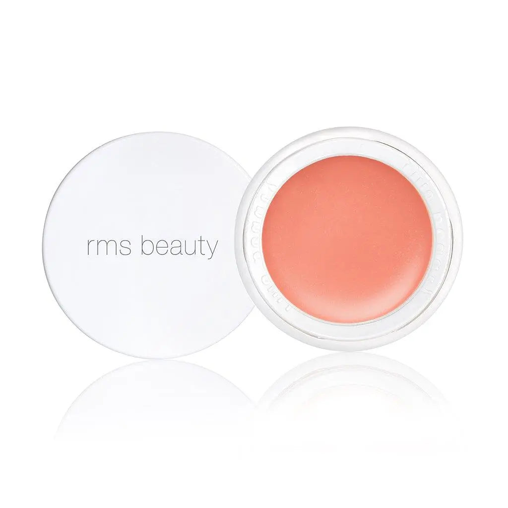 RMS Beauty Lip to Cheek cosmetics product featuring a compact with natural, versatile lip and cheek tint in a sleek package.