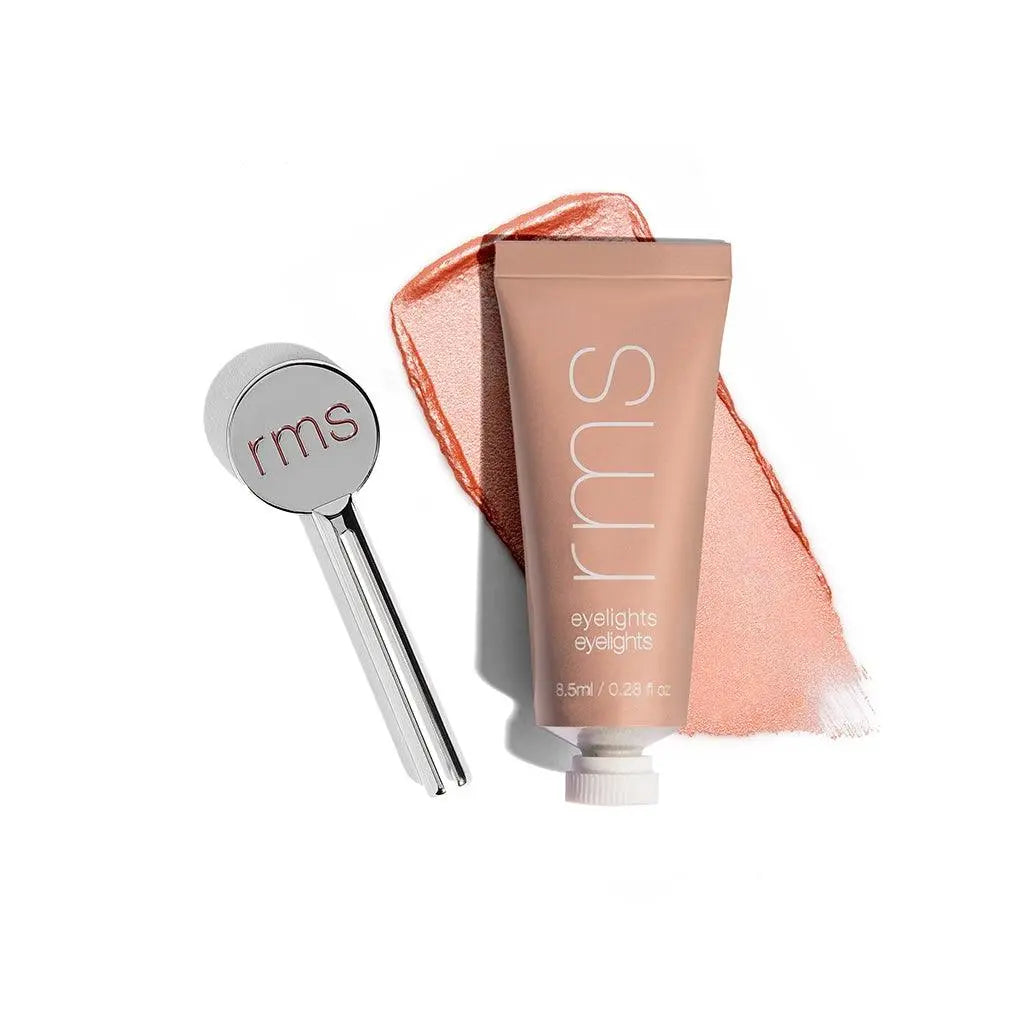 RMS Beauty Eyelights Cream Eyeshadow in Flare, natural eye shadow with a creamy texture and subtle shimmer for eye makeup.