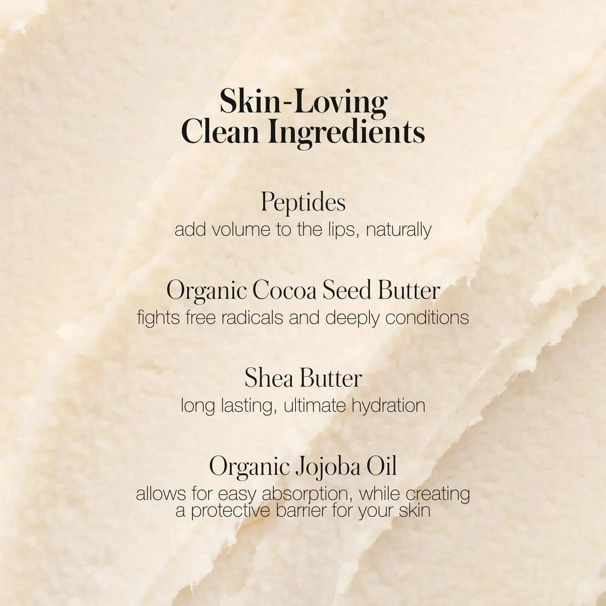 RMS Beauty Liplights Cream Lip Gloss in a natural nude shade, showcasing the smooth, glossy finish on the lipstick.