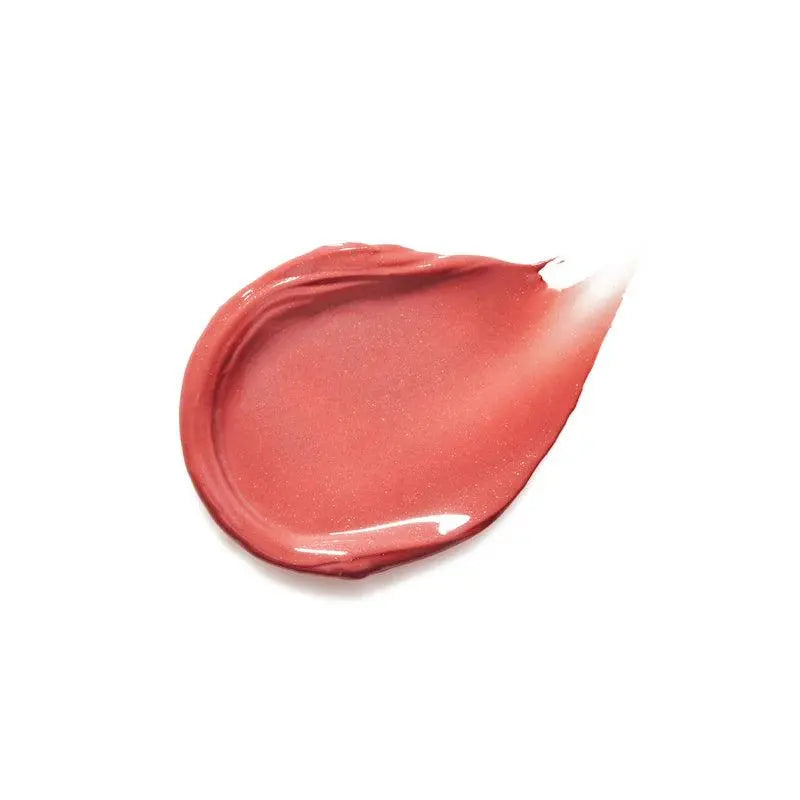 RMS Beauty Liplights Cream Lip Gloss in a natural nude shade, showcasing smooth, glossy lipstick application on lips.